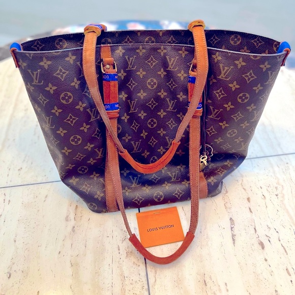 VINTAGE & REHABBED LOUIS VUITTON SHOPPER TOTE - Picture 3 of 12